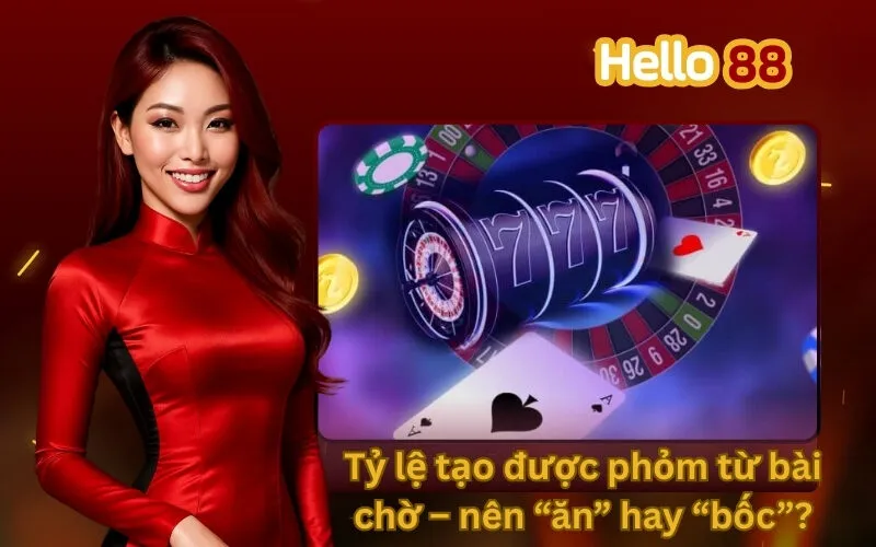 Tỷ lệ tạo được phỏm từ bài chờ – nên “ăn” hay “bốc”?